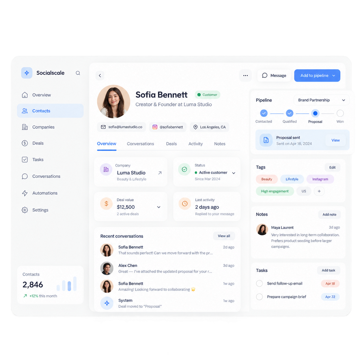 CRM app